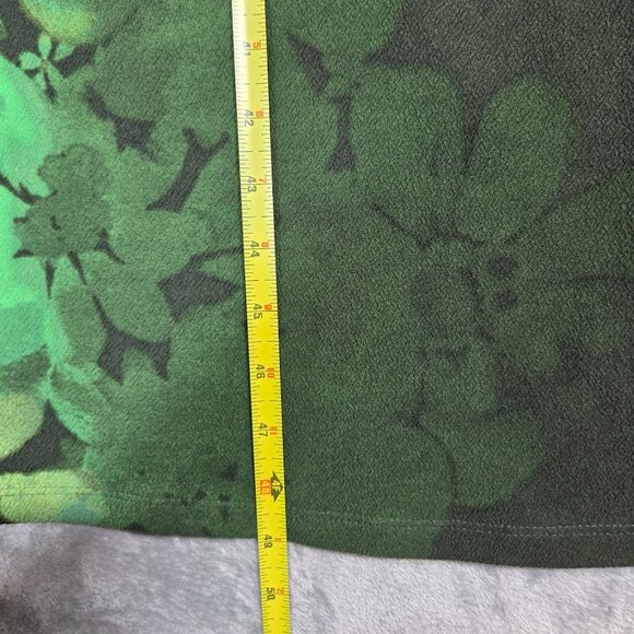 Bob Mackie Dress Medium P Petite Green Ombre Floral Art to Wear Boho Maxi NEW - Picture 6 of 6